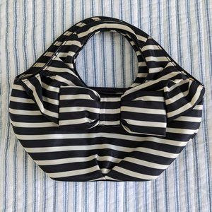 Striped Kate Spade Bow Bag